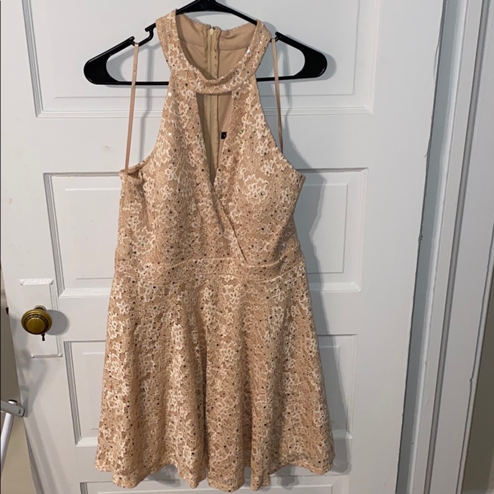 City Studio Champagne Dress